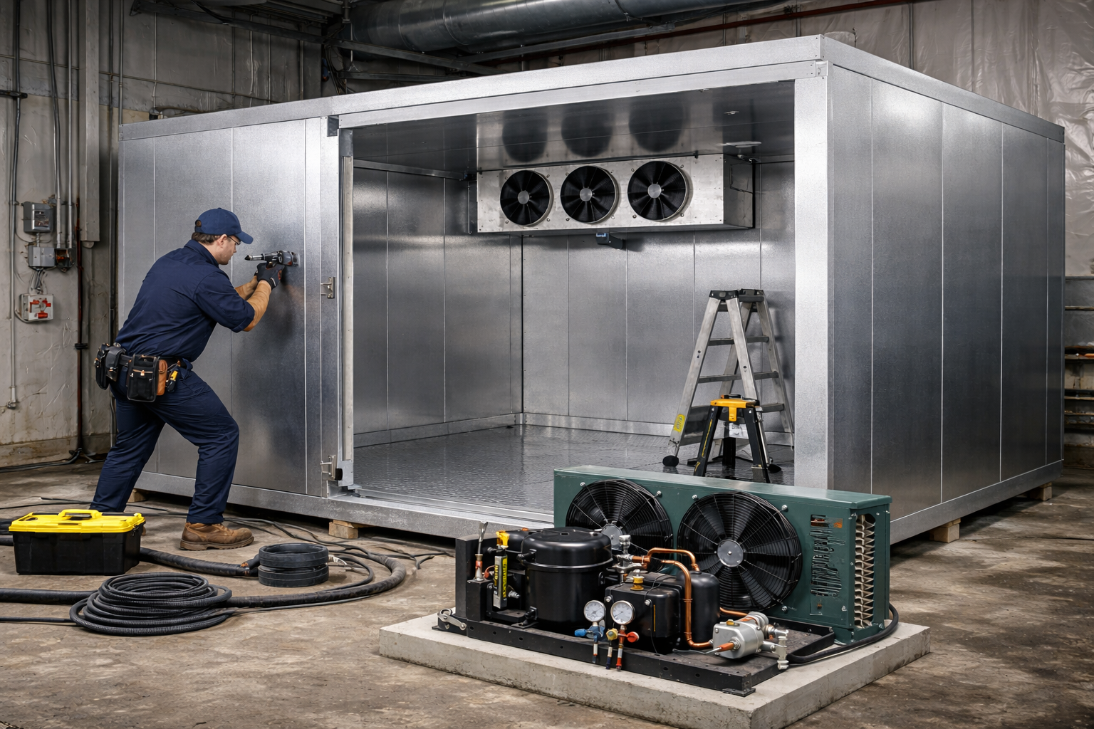 Commercial Walk in Freezer Installation